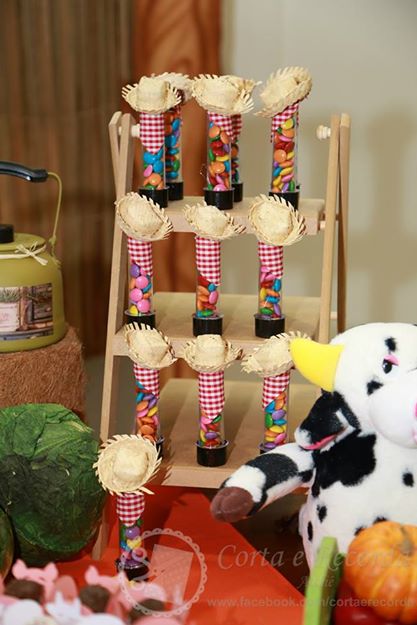 30 Tubetes decorados para festa junina 30 Tubetes decorados para festa junina