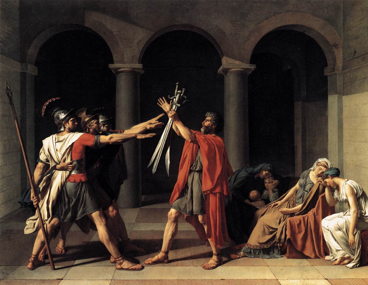 Resultado de imagen de blogspot, Jacques-Louis David (1748-1825), juramento de los horacions