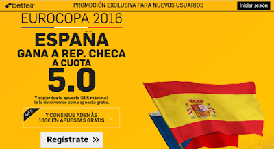 betfair España gana Republica Checa supercuota 5 Eurocopa 2016 13 junio betfair España gana Republica Checa supercuota 5 Eurocopa 2016 13 junio