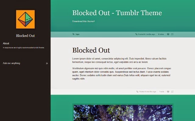 Blocked Out - Responsive Free Tumblr Theme