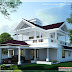 2600 sq.feet modern sloping roof home design