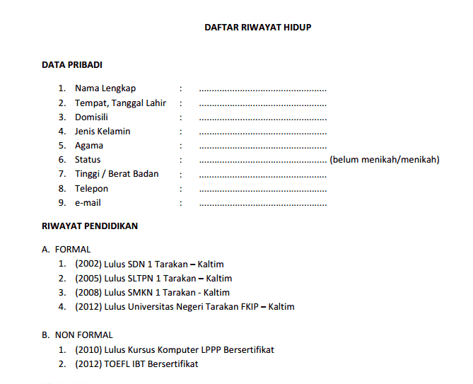 25++ Contoh surat izin cv terbaru terbaik