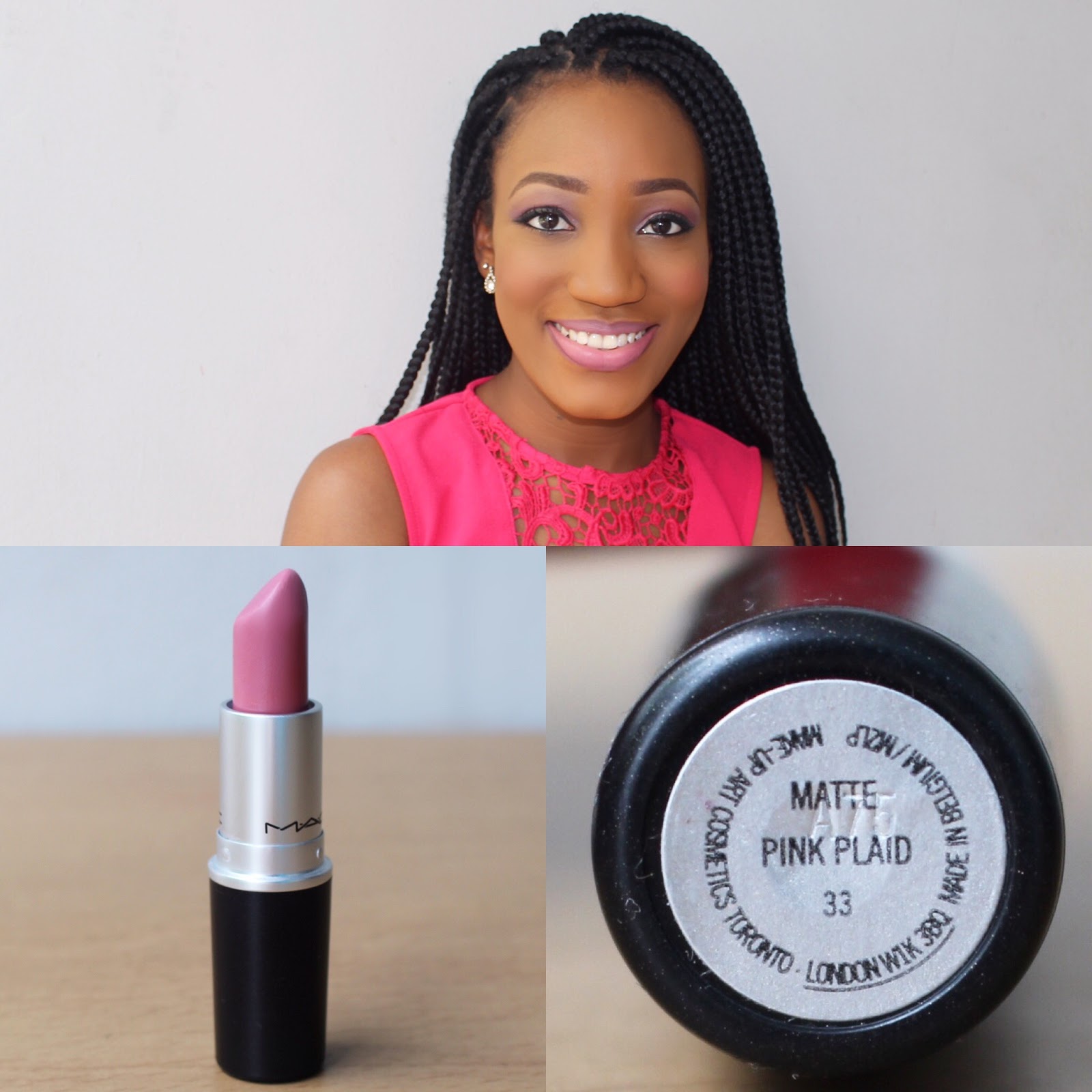 Oyime's Musings : MAC Pink Plaid Lipstick Review.