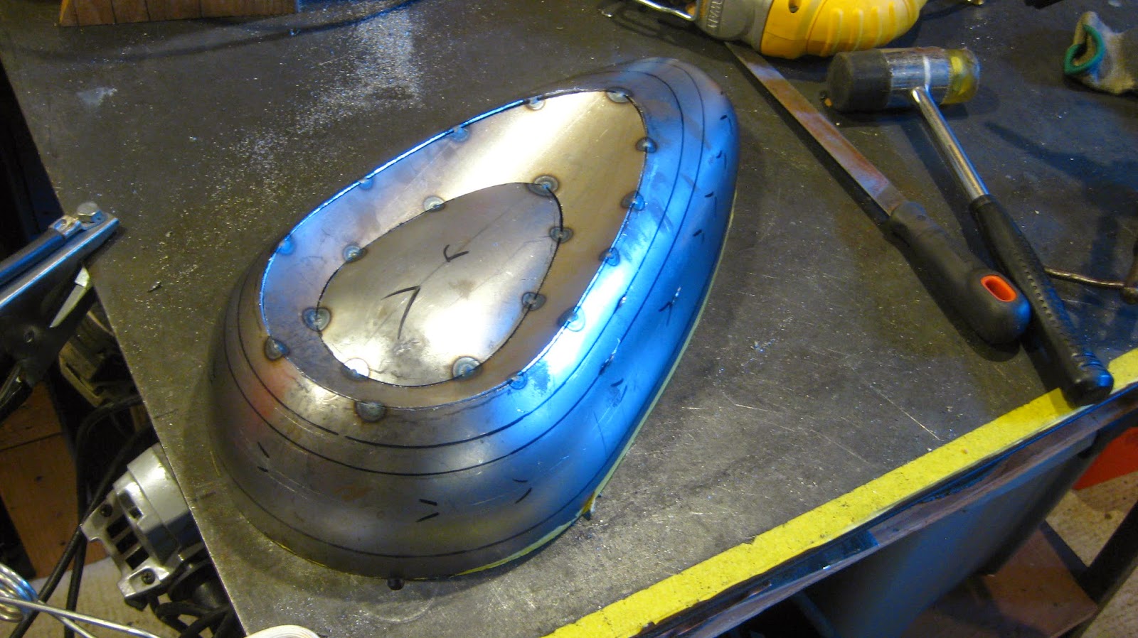 thatcher dished gas tank half