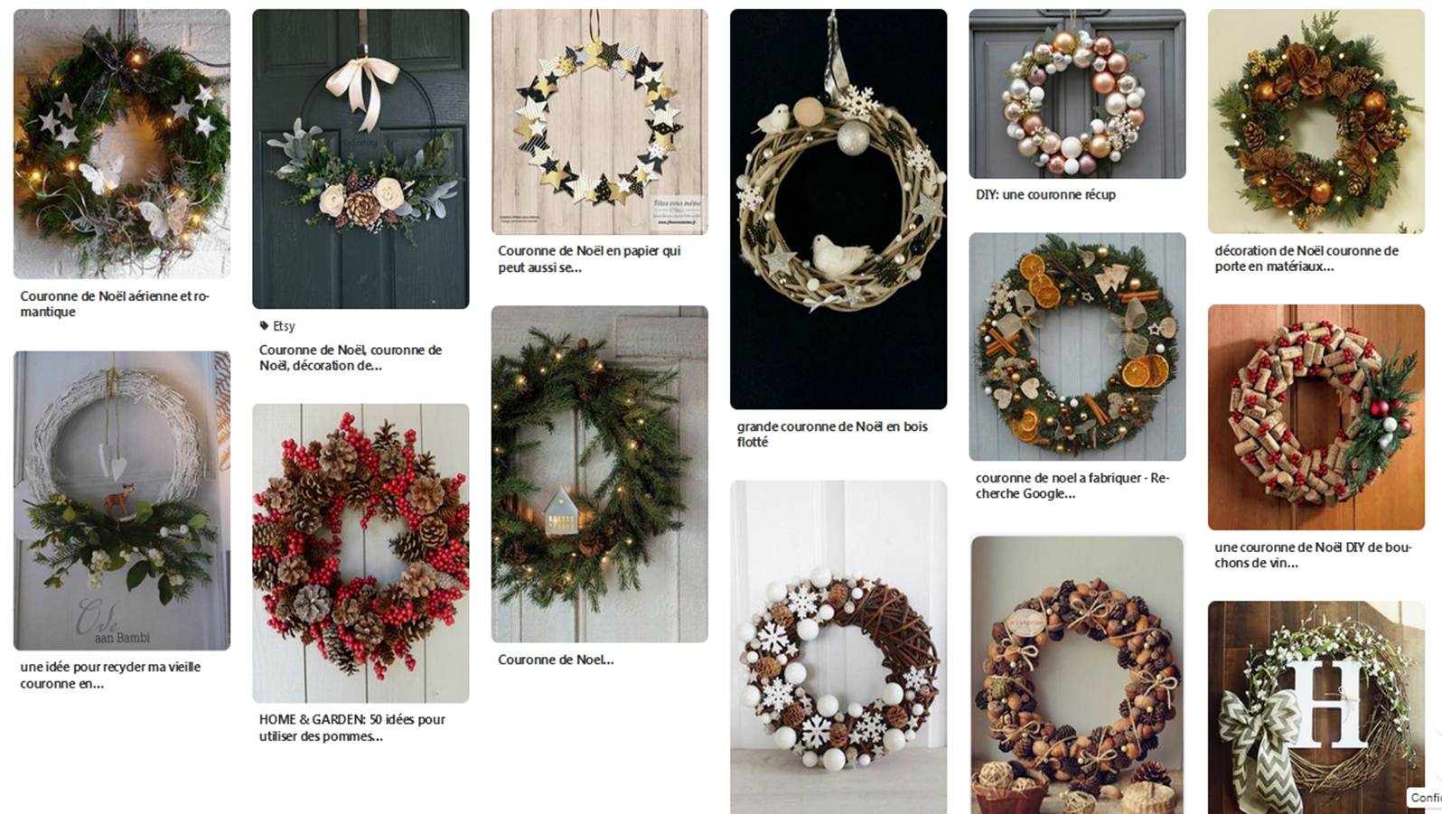 Deco DIY : une couronne de Noël  GlobeShoppeuse