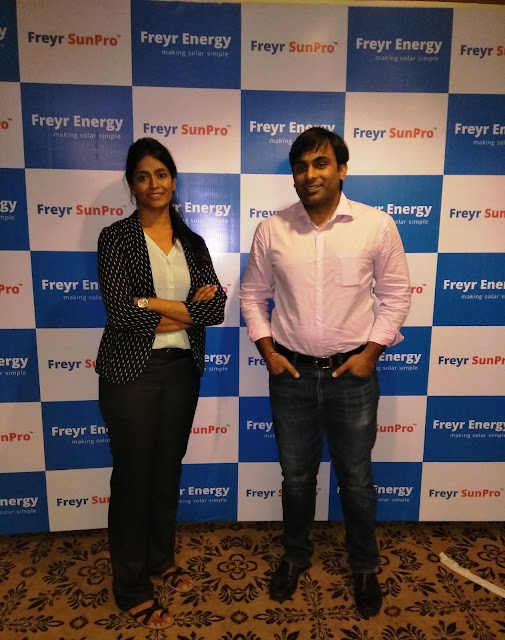 Ms. Radhika Choudary, Co-Founder & Director and Mr. Saurabh Marda, Co-Founder and Managing Director of Freyr Energy Ms. Radhika Choudary, Co-Founder & Director and Mr. Saurabh Marda, Co-Founder and Managing Director of Freyr Energy