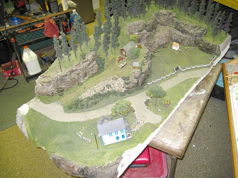 My Model Railroad May 27, 2013 Fixing Paper Mache Problems