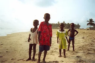 Beyin Beach, Ghana in 1971