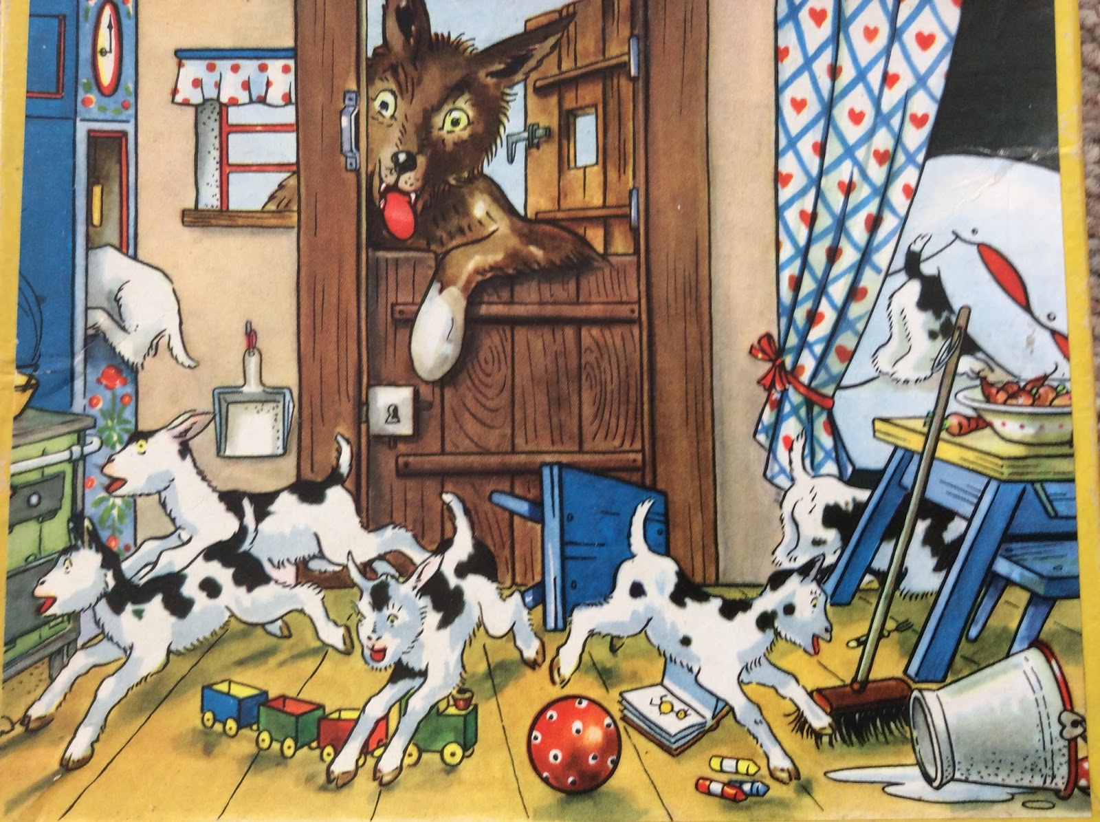 Fairytale Wolf and 7 Kids