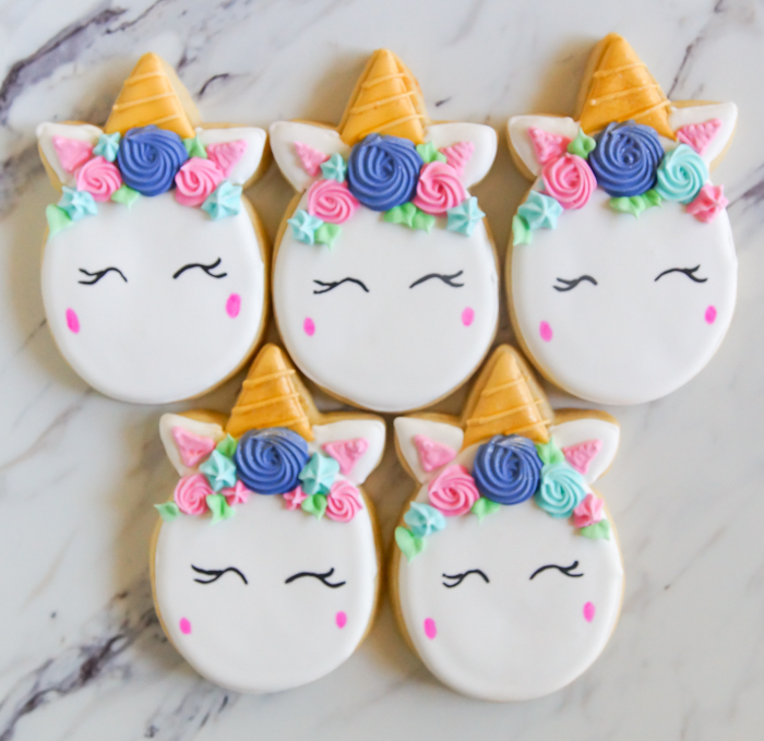 how to make Unicorn Easter Egg Cookies: cookie decorating tutorial + recipes