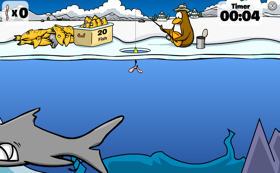 Can You Catch A Shark In Club Penguin - An average penguin can make up ...