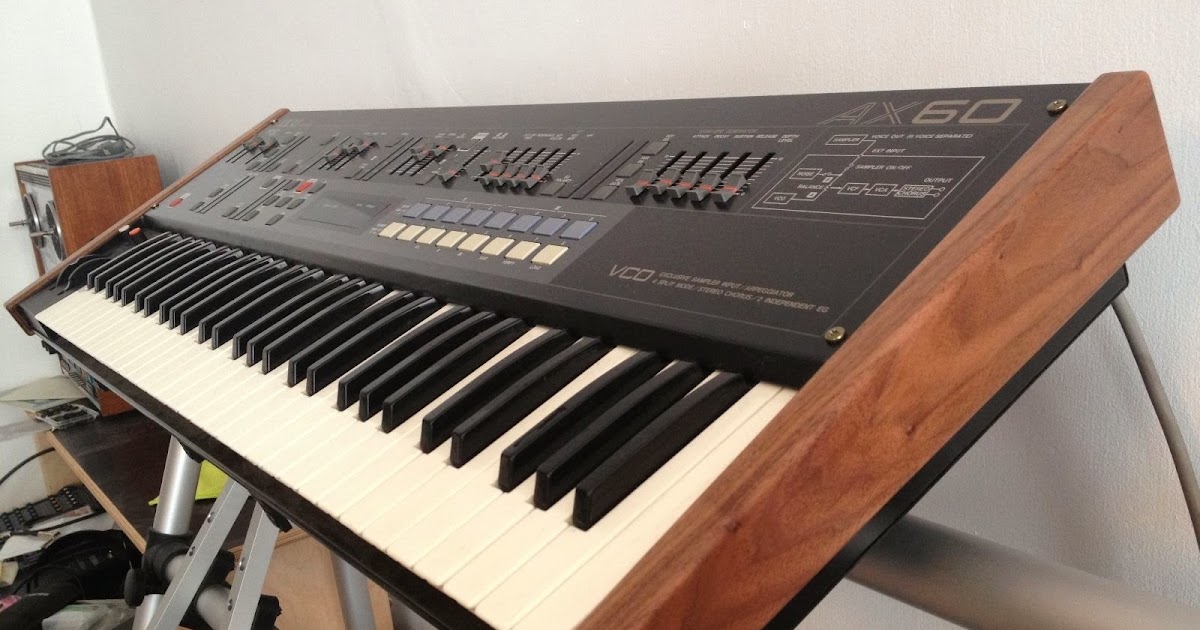 Akai Akai AX 60 synthesizer Side Panels Wooden Ends Walnut Wood 