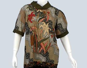 Contoh Blus Batik Untuk Seragam Kantor