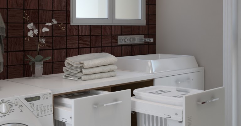 cesto ropa extraible mueble | tu Cocina y Baño