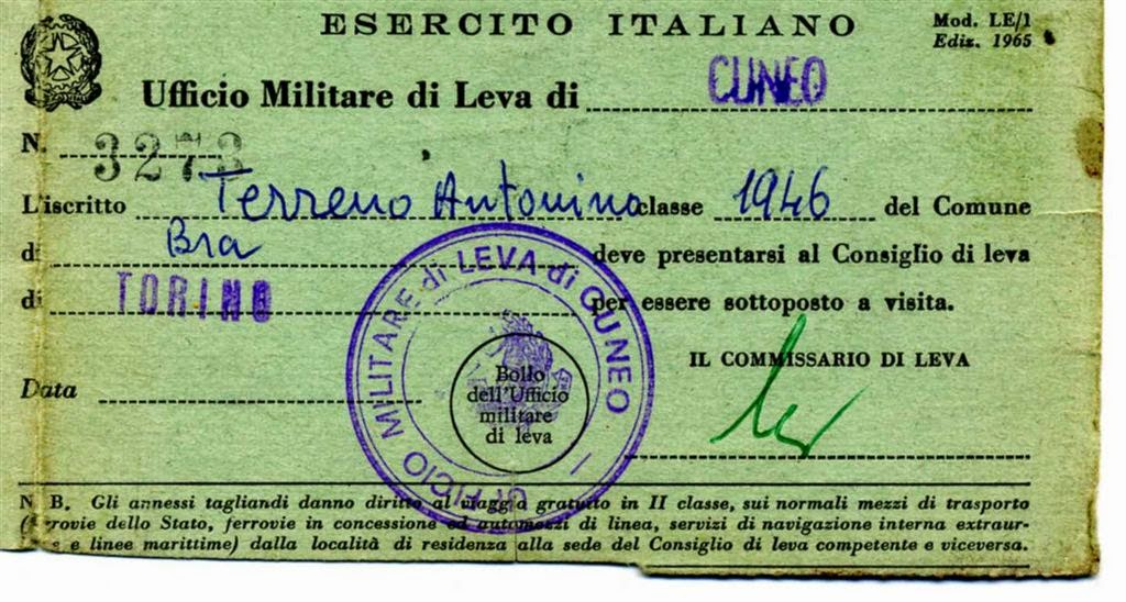 tonyface Il servizio militare obbligatorio
