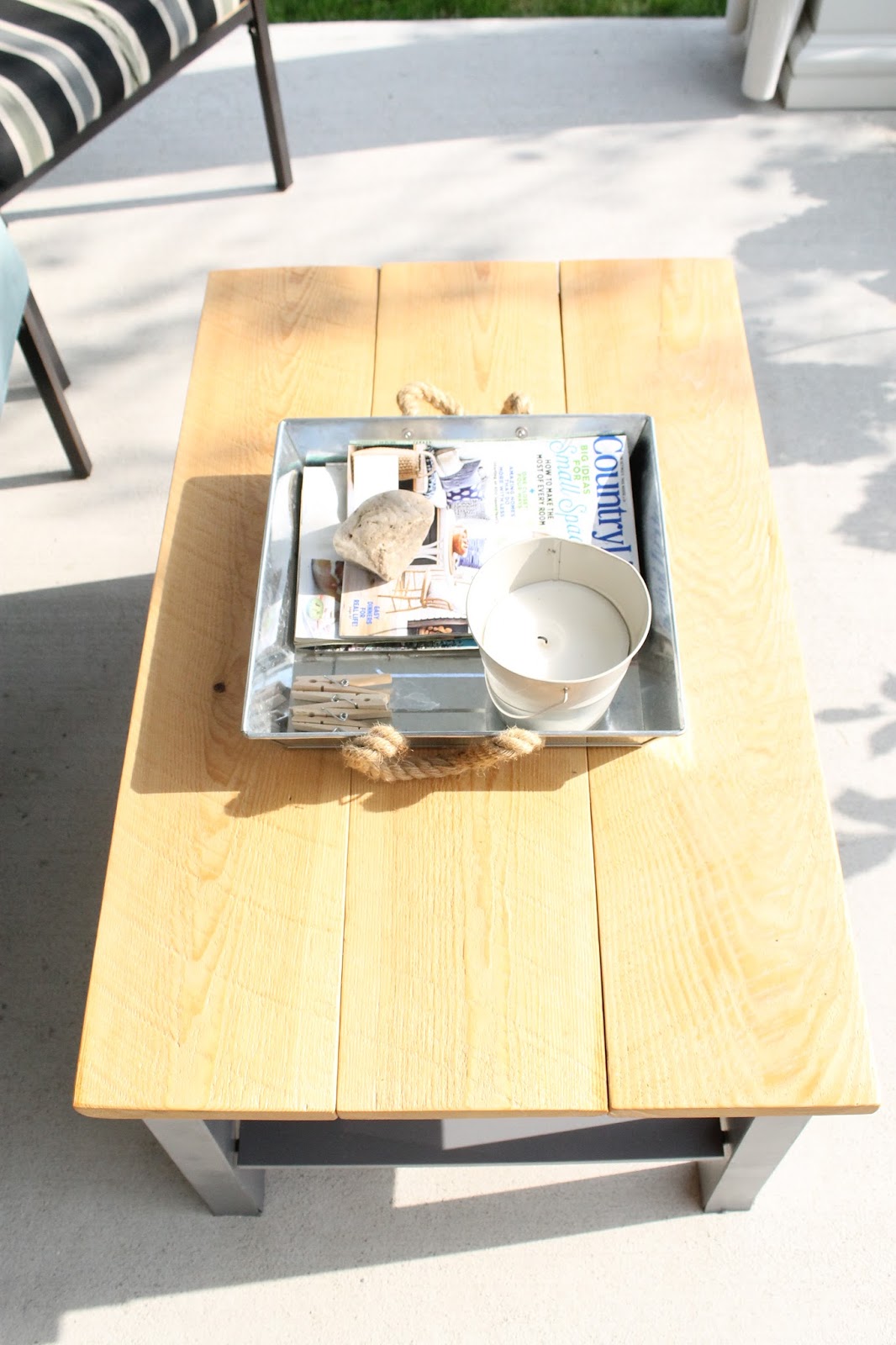 50 DIY Outdoor Coffee Table (IKEA hack) The Unique Nest