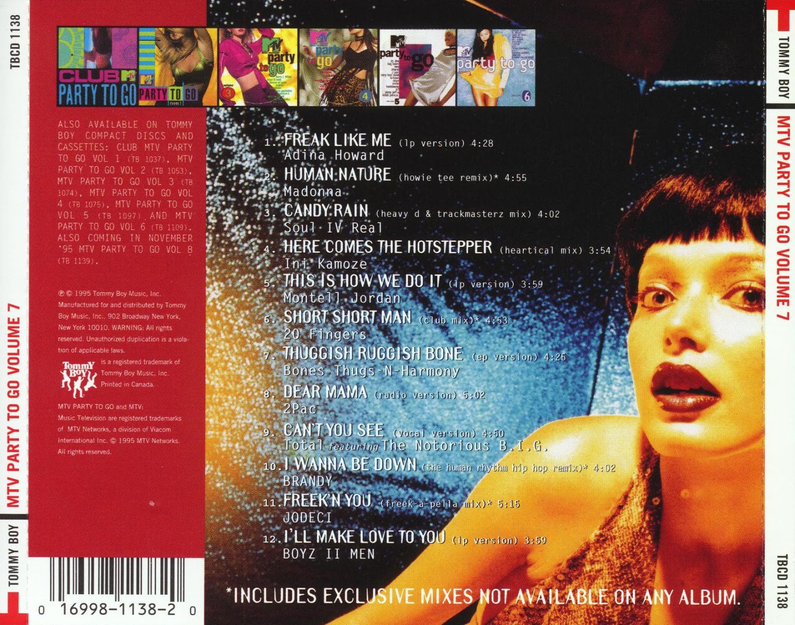 01- Adina Howard - Freak Like Me (LP Version) (4:28) 02- Madonna - Human Na...