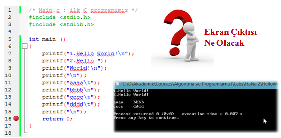 Yazılımcılar Dünyası: C Programlama 2.Örnek