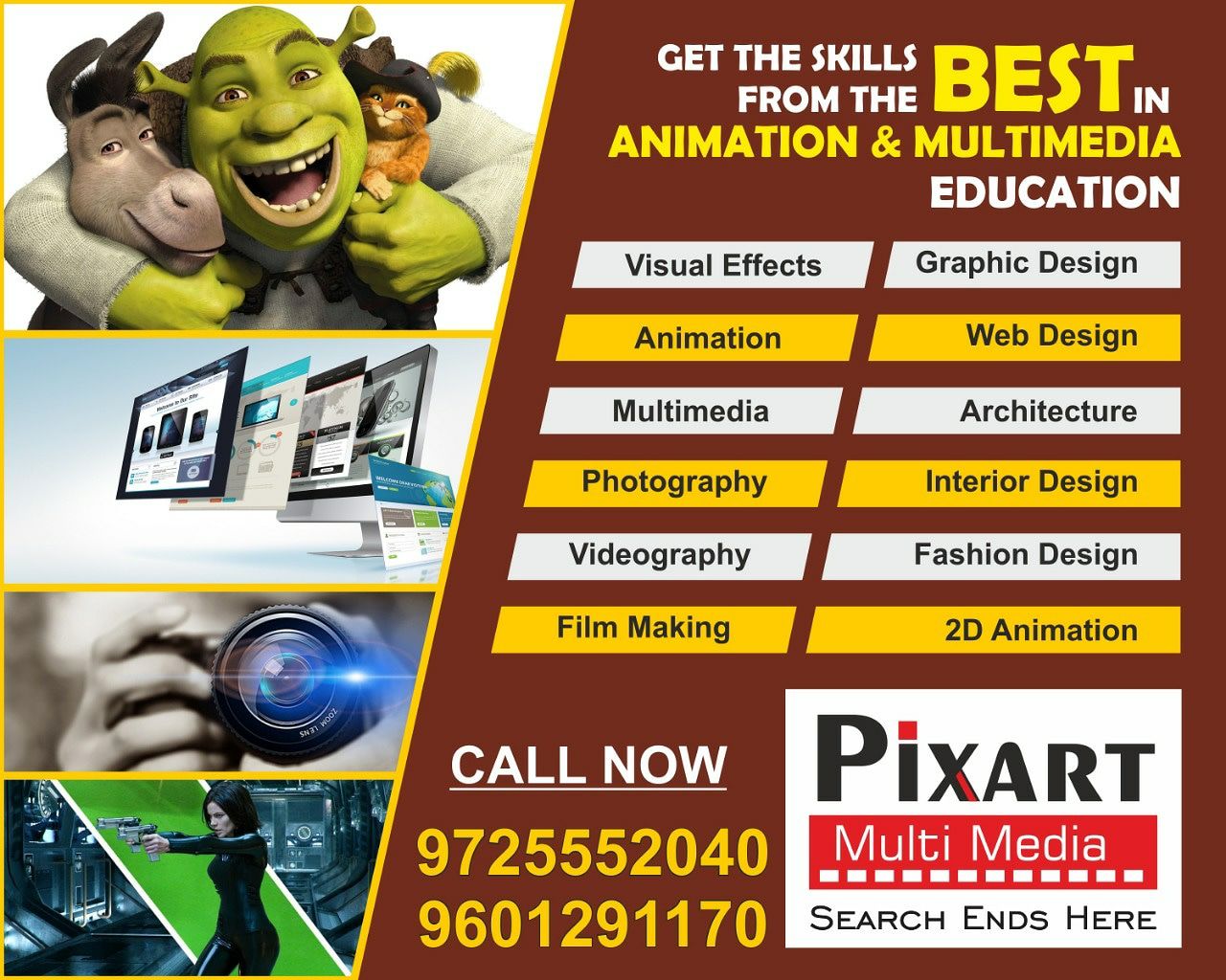 Pixart Multimedia Institute in Ahmedabad
