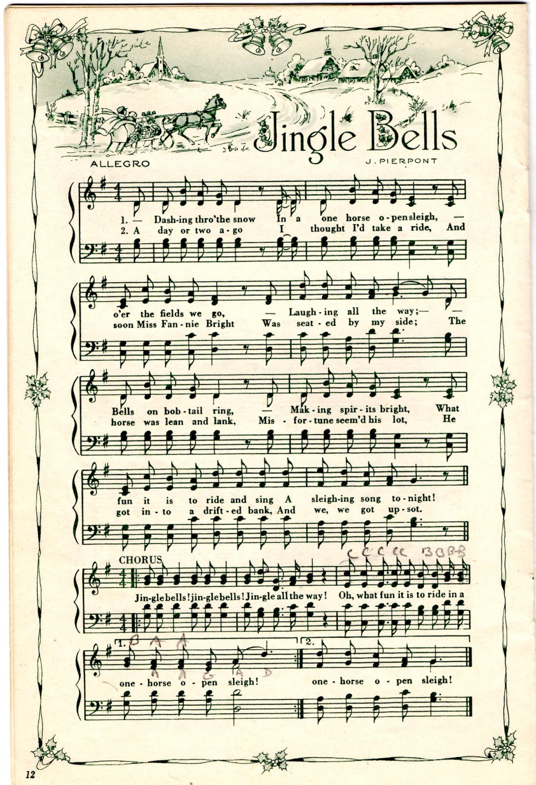 Free Printable Christmas Sheet Music - Free Printable Templates