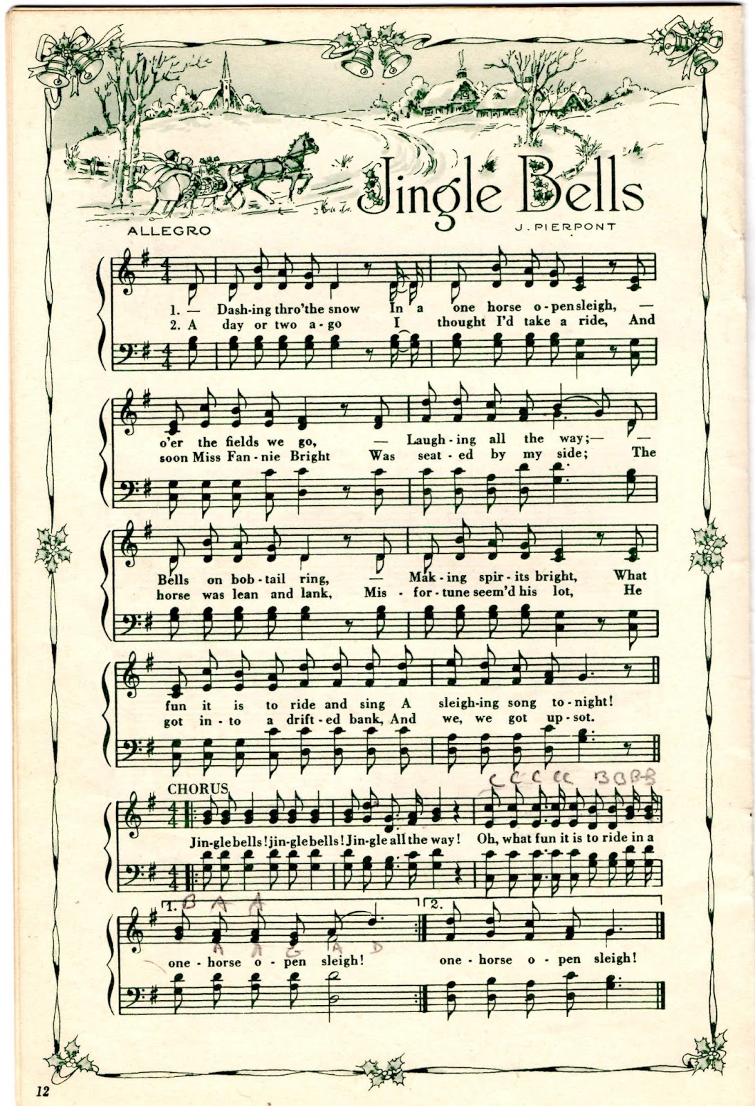 Printable Christmas Music