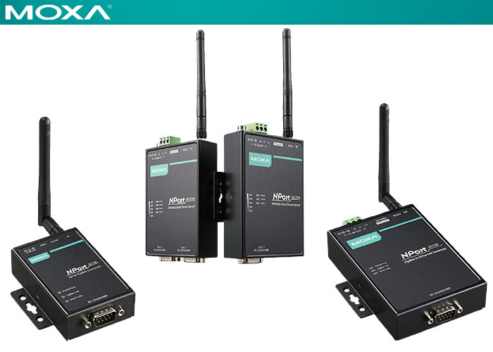 Moxa Wireless Device Servers, appropriate control wireless device from