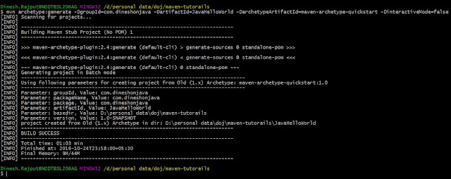 Maven Example Hello World