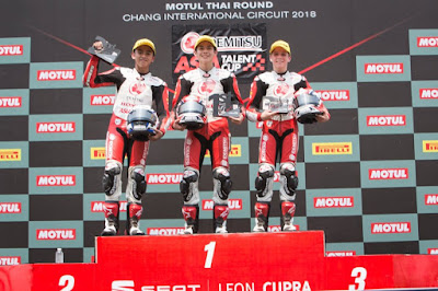 Mario SA podium 2 di Asia Talent Cup (ATC) 2018 seri 2 Buriram Mario SA podium 2 di Asia Talent Cup (ATC) 2018 seri 2 Buriram