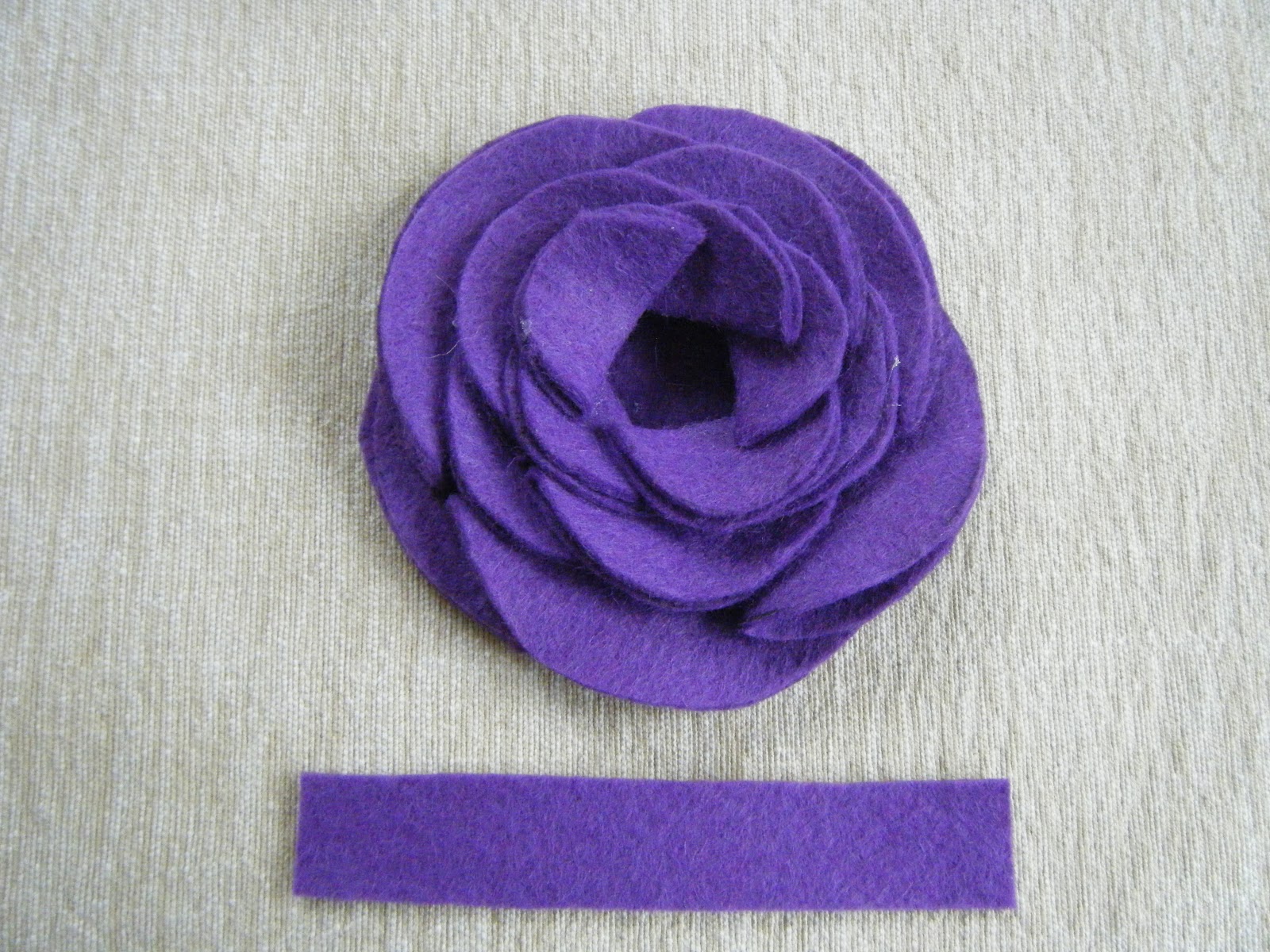 Felt Flower Rose tutorial Melanie Ham