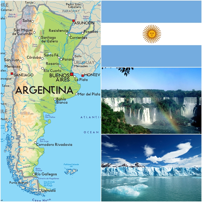 Kort Over Argentina Hanne Hovmark   Et år i Argentina: ARGENTINA   D4845 Kort Over Argentina