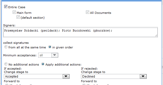 AMODIT - workflow learns from You: Collecting signatures and next step
