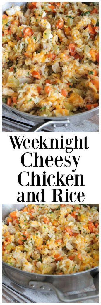 Weeknight Cheesy Chicken and Rice