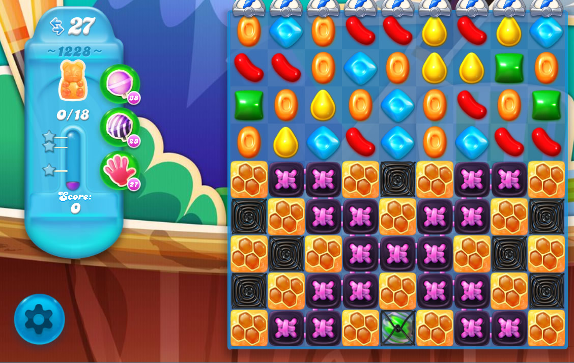 Candy Crush Soda Saga level 1228 Candy Crush Soda Saga level 1228