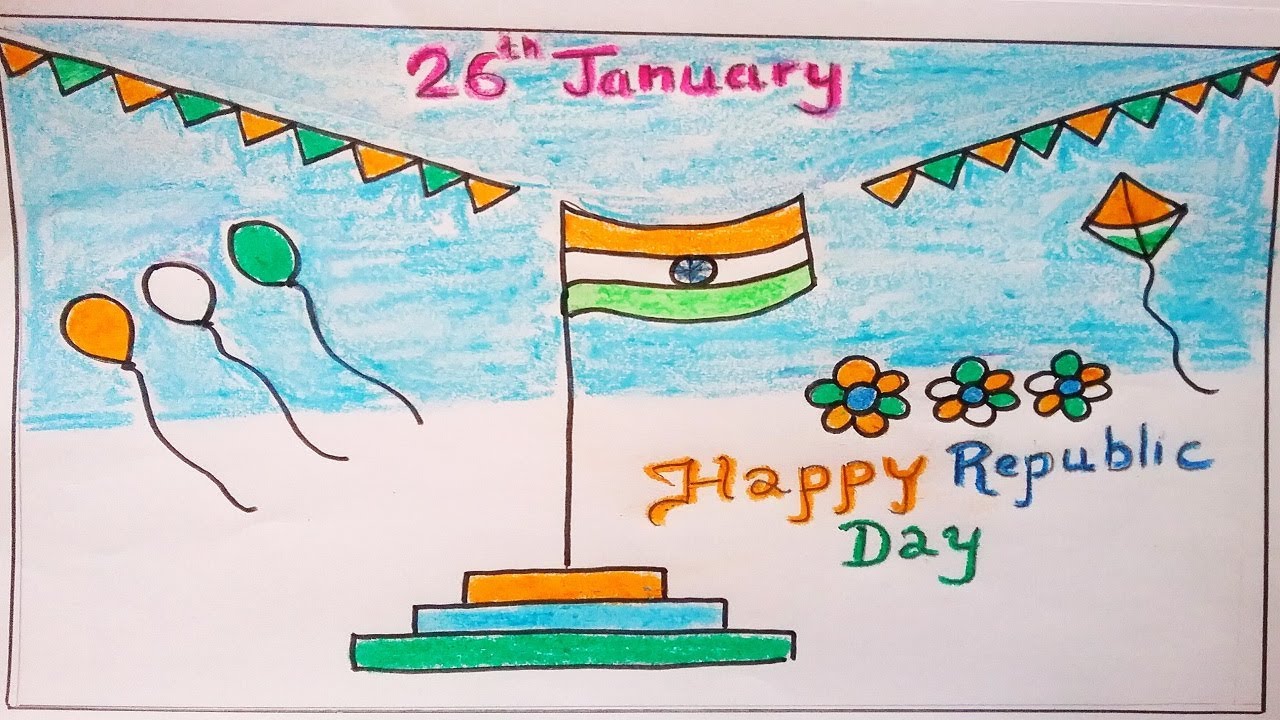 Republic Day Images For Drawing 2019 Yupstory Simple, effective and the kids loved it. republic day images for drawing 2019