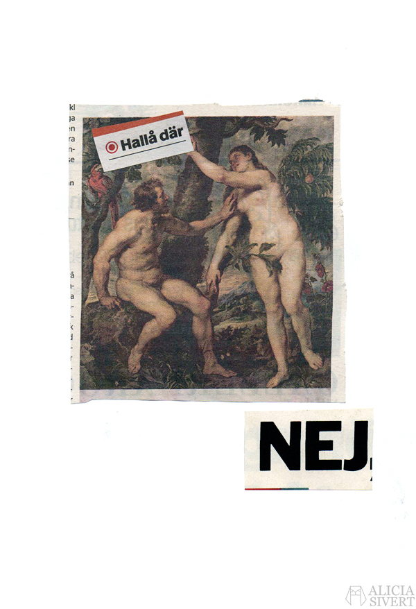 Motvallskort 2016, Alicia Sivertsson. Motvallskort 2016, Alicia Sivertsson. valentine's day, alla hjärtans dag, feminism, collage, kollage