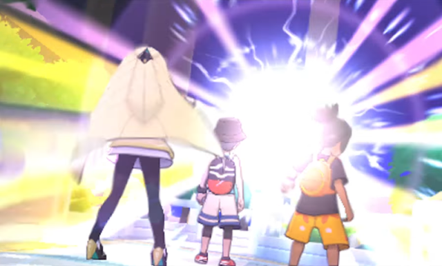 Necrozma hopefully killing Hau Pokémon Ultra Sun Moon Lusamine Hau Necrozma Prismatic Laser appearance cutscene