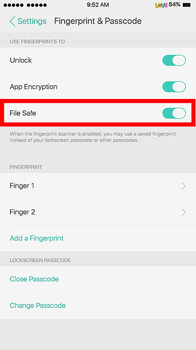 Oppo: Enable File Safe Setting