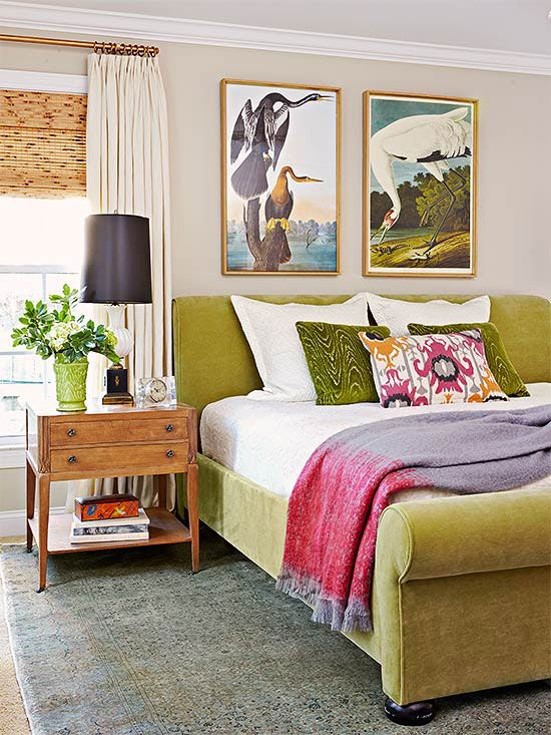 A page from my PATTERN JOURNAL / Japanese maple in spring - bedroom 1 www.BoHoHome.com @bohosusan
