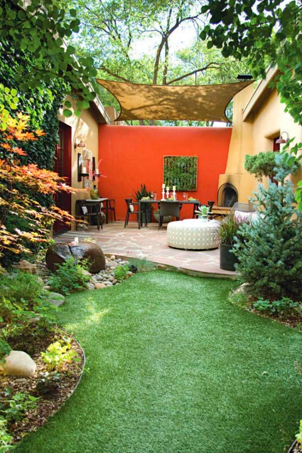 Colores para las paredes del patio o la terraza - Guia de jardin
