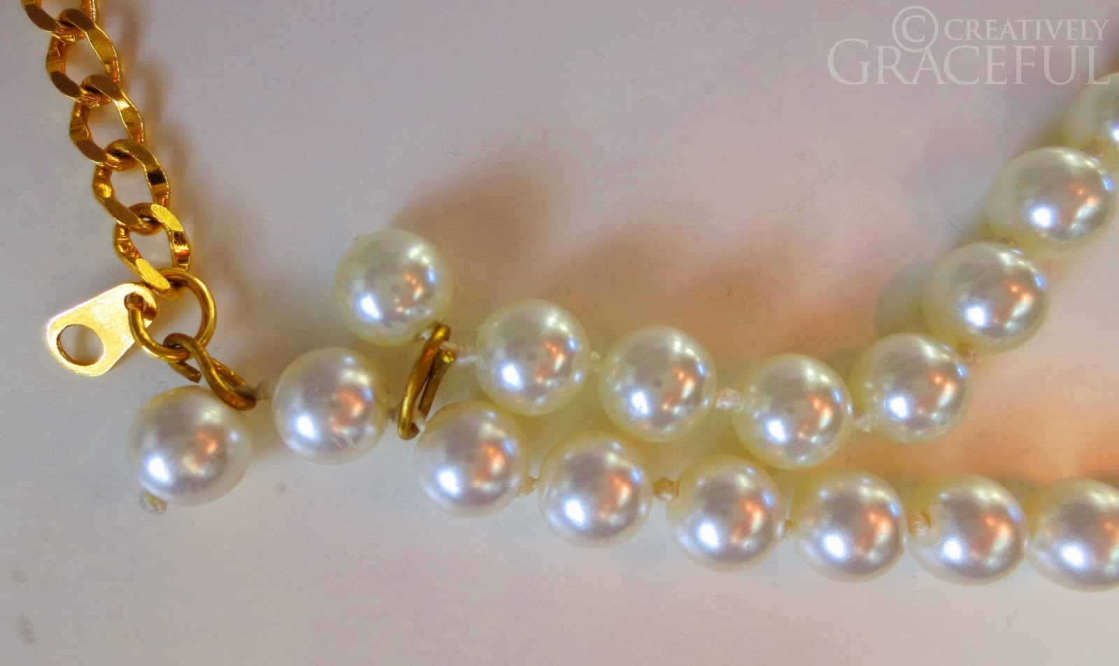 Creatively Graceful DIY Pearl Collar Necklace