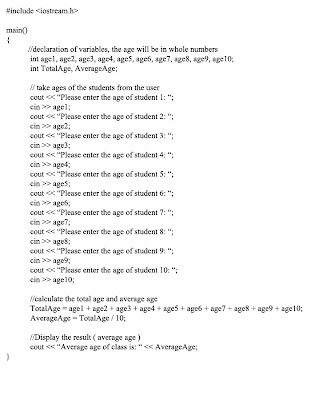 Sample Program | introduction to programming