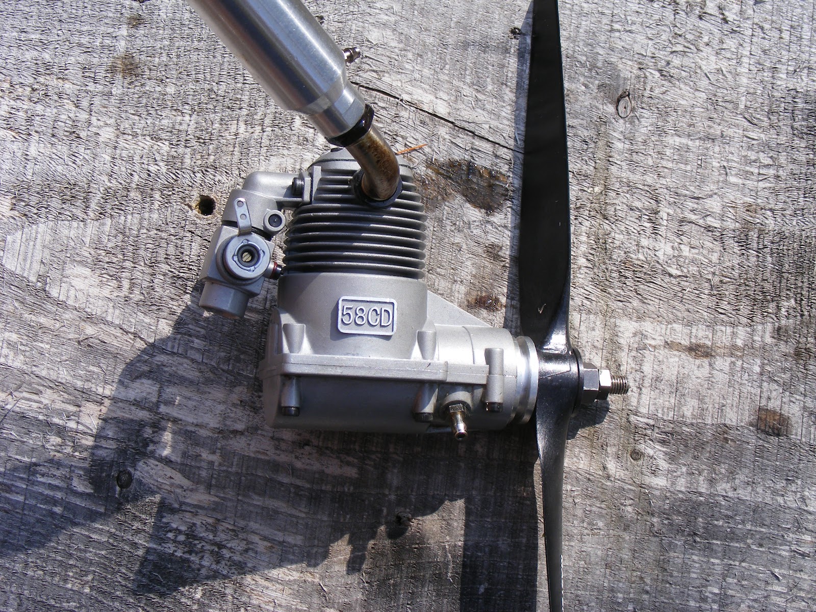 Vintage Model Airplane Engines Running RCV 58 CD Rotary Valve Glow Engine