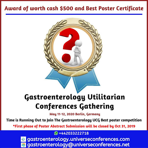 Gastroenterology Utilitarian Conference May 1112, 2020Berlin, Germany