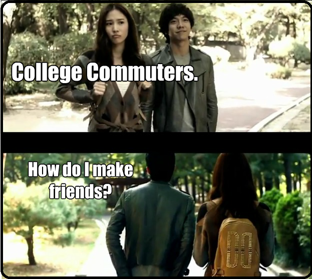 Diamond in the Dust College Commuters Friendless lives?