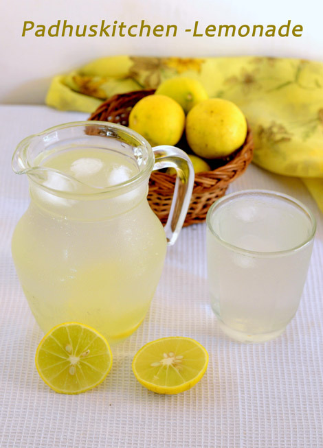 Lemonade Recipe-Lemon Juice Recipe | Padhuskitchen