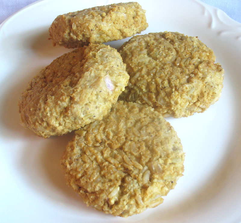 Millet and Brown Rice Patties with Tahini and Tamari Lisa's Kitchen