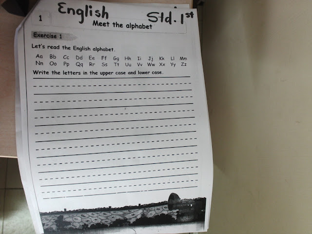 Grade -1 Podar International School, Gandhinagar : Holiday homework for