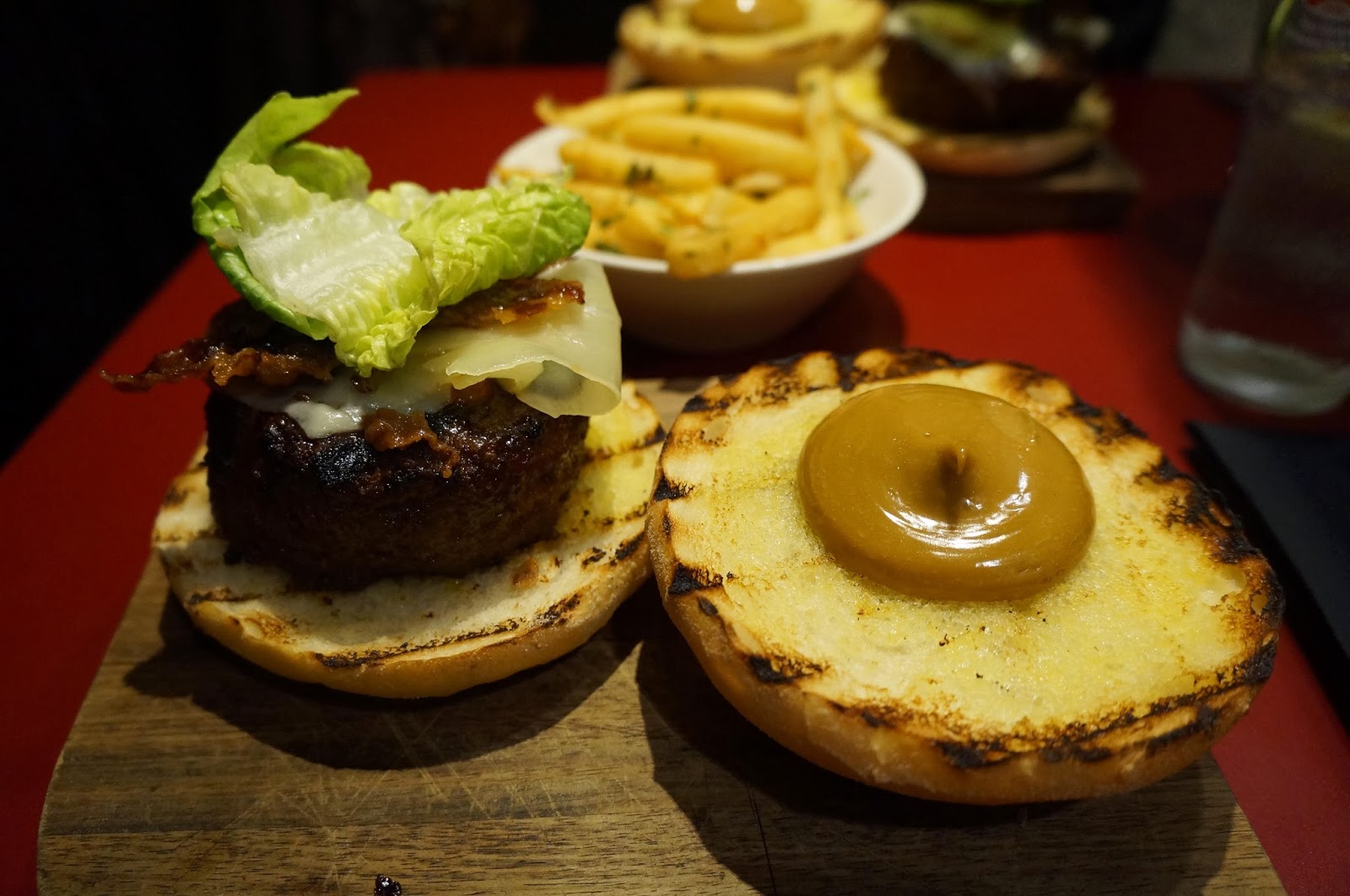 Yellow Eggs Maha's Burger and Beer Special