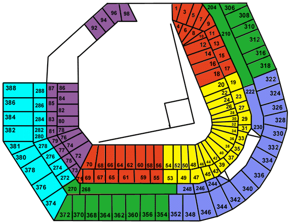 Orioles Seating Chart Rows