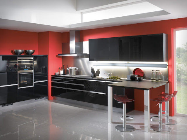 Model Desain Kitchen Sets Merah Minimalis Modern Model Desain Kitchen Sets Merah Minimalis Modern